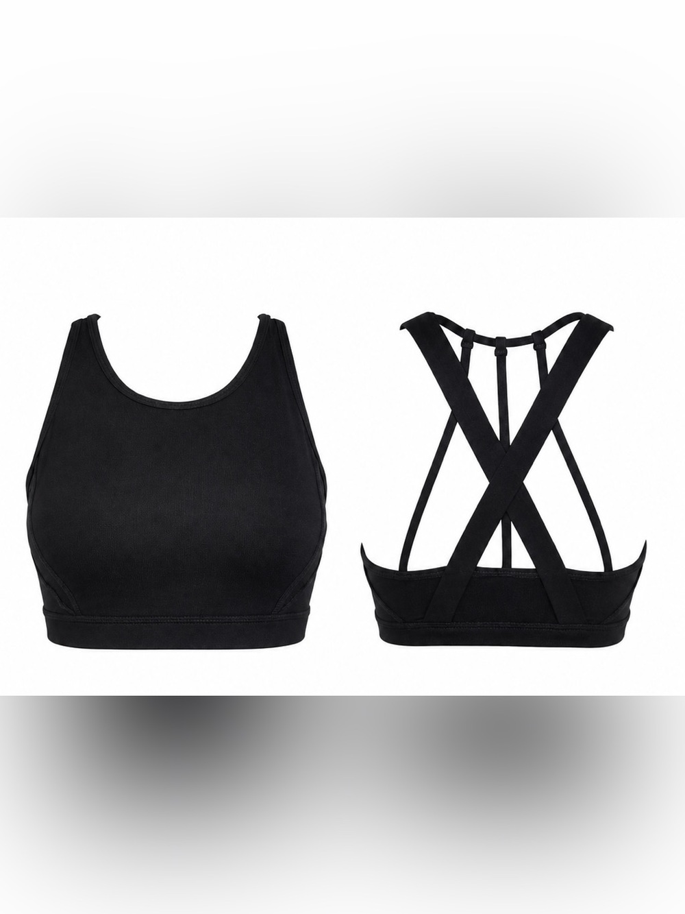 🔥 Mondetta Strappy Back Sports Bra | Black | SIZE SMALL | Snatched Fit